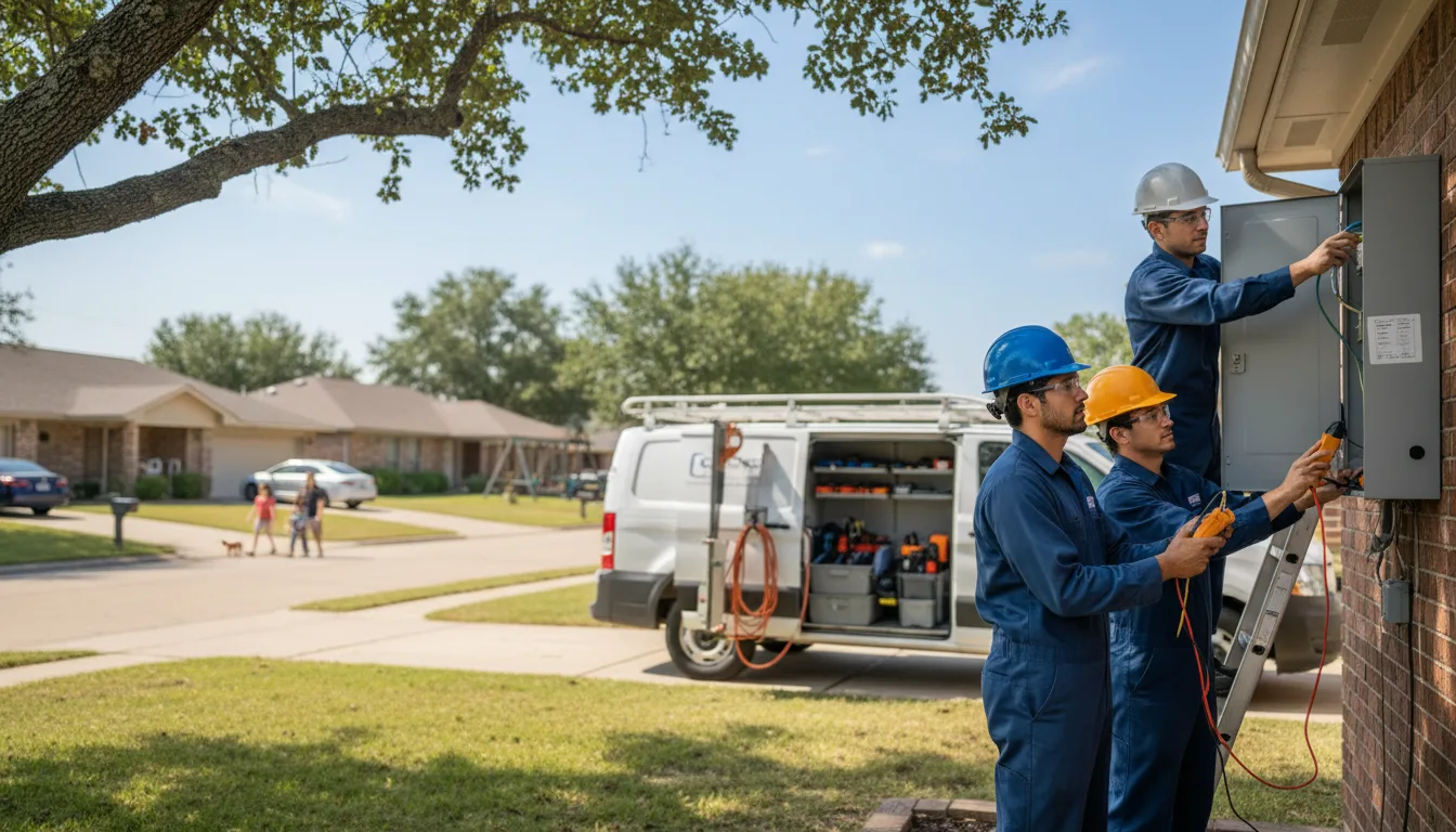 Certified electrician providing emergency electrical services in New Franken, WI